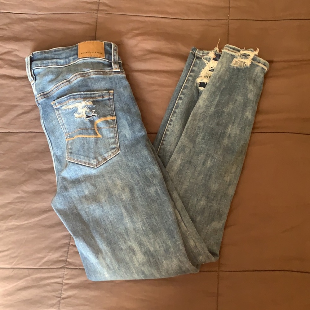 High waisted ripped jeans size 4 - Picture 4 of 4